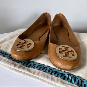 Tory Burch Tan Reva Flats